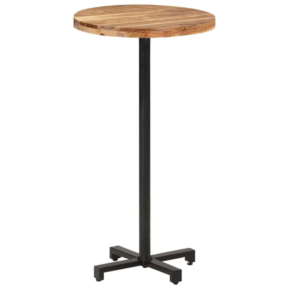 Petromila vidaXL Barový stôl okrúhly Ø60x110 cm masívne akáciové drevo